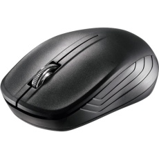 【BSMRW21BKZ】BUFFALO 無線(2.4GHz)IR LEDマウス 3ボタンタイプ 簡易パッケージモデル ブラック