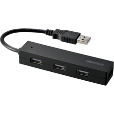 【BSH4U25BKZ】BUFFALO USB2.0ハブ 4ポートタイプ 簡易パッケージモデル ブラック