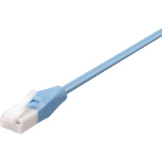 【BL6TNY50BL】BUFFALO ツメ折れないCat6 LANケーブル やわらか 5m ブルー