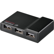 【BSH4AE12BK】BUFFALO USB2.0 電源連動節電機能付きセルフパワー4ポートハブ ブラック