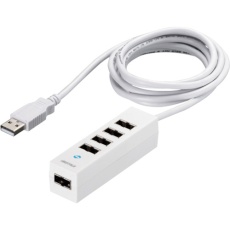 【BSH5UD20WH】BUFFALO どっちもUSBハブ どっちもUSBポート採用USB2.0ハブ 5ポートタイプ ホワイト