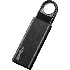 【RUF3-KS32GA-BK】BUFFALO オートリターン機構搭載 ノックスライド USB3.1(Gen1)/USB3.0対応 USBメモリー 32GB ブラック