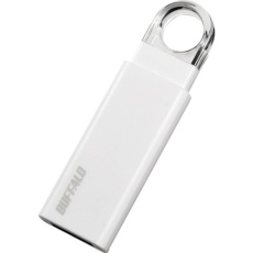 【RUF3-KS32GA-WH】BUFFALO オートリターン機構搭載 ノックスライド USB3.1(Gen1)/USB3.0対応 USBメモリー 32GB ホワイト
