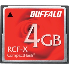 【RCF-X4G】BUFFALO コンパクトフラッシュ ハイコストパフォーマンスモデル 4GB