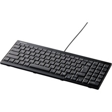 【BSKBU14BK】BUFFALO USB接続 有線スリムキーボード ブラック