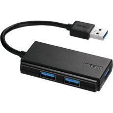 【BSH3U100U3BKZ】BUFFALO USB3.0 バスパワー 3ポート ハブ ブラック