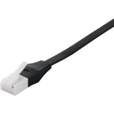 【BSLS6AFU05BK】BUFFALO Cat6A ツメの折れないLANケーブル フラット ストレート 0.5m ブラック