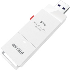 【SSD-SCT1.0U3-WA】BUFFALO PC対応 USB3.2(Gen2) TV録画 スティック型SSD 1TB ホワイト Type-C付属