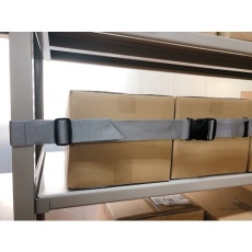 【EGR5-18OG】ティーエフサービス スチールラック用 落下防止ベルト イーガード重量物ラック用1800mm(バックル) 1本入り 強度約100kg