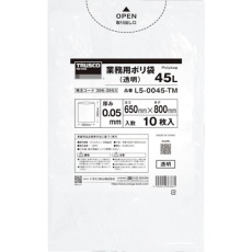【L5-0045-TMBOX】TRUSCO まとめ買い 業務用ポリ袋0.05X45L(透明)10枚入り 50袋
