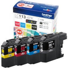 【LC113-4PK】brother インクカートリッジ 4色パック