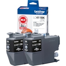 【LC411BK-2PK】brother インクカートリッジ ブラック×2個パック