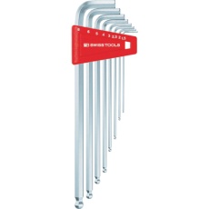 【212LH-5】PBスイスツールズ ボール付ロング六角棒レンチセット セット内容1.5、2、2.5、3、4、5