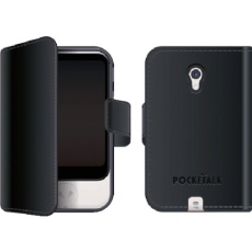 【283730】ソースネクスト POCKETALK (ポケトーク) S 専用手帳型ケース ブラック PTS-NBK