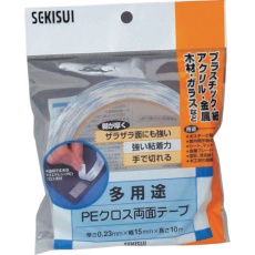 【WPECX12】積水 多用途PEクロス両面テープ 15mm×10m