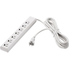 【BTMKL3750WH】BUFFALO 3ピン式電源タップ 7個口 5m ホワイト 変換アダプター付