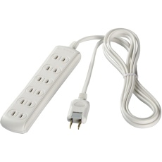 【BSTAPST2630WH】BUFFALO 2ピン式電源タップ 6個口タイプ 3m ホワイト