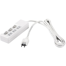【BSTAPSW2350WH】BUFFALO 2ピン式電源タップ 3個口タイプ 雷サージ防止/個別スイッチ付 5m ホワイト