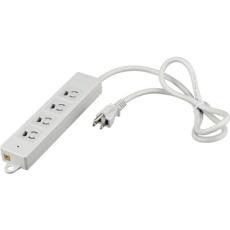 【BTKPLMJT3430LG】BUFFALO 3ピン式電源タップ 2重構造 雷サージ&ランプ付 3m ライトグレー