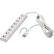 【BTWMTSKL3720WH】BUFFALO 3ピン式電源タップ 7個口 2m ホワイト 常時 通電スイッチ付