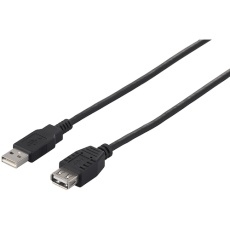 【BSUAA215BK】BUFFALO USB2.0延長ケーブル(A to A) 1.5m ブラック