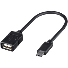 【BSUAMC2015BK】BUFFALO USB2.0変換ケーブル(Aメス to C) 0.15m ブラック