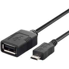 【BSMPC11C05BK】BUFFALO USB(microB to A)変換アダプター 0.5m ブラック