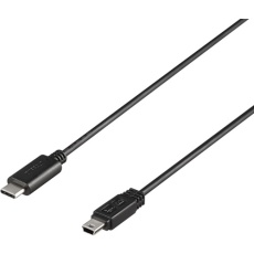 【BU2CMN05BK】BUFFALO USB2.0ケーブル C-miniB 0.5m ブラック