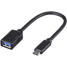 【BSUAMC311015BK】BUFFALO USB3.1 Gen1変換ケーブル(Aメス to C) 0.15m ブラック