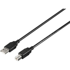 【BU2ABC15BK】BUFFALO USB2.0 A to B カーボン素子練り込みケーブル 1.5m ブラック