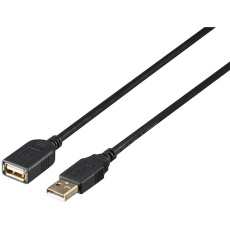 【BSUAAFR210BK】BUFFALO USB2.0延長ケーブル(A to A) カーボン素子ねり込みタイプ 1m ブラック