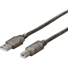 【BSUAB220BS】BUFFALO USB2.0ケーブル(A to B) 2m ブラックスケルトン