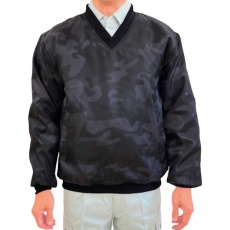 【14695 CAMO 3L】TEAGLES 14695 Vネック中綿キルトヤッケ ブラック迷彩3L