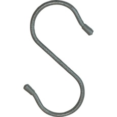 【ISH-150VW】単管用フックS型 鉄ビニコートストーングレー 仕上径6mm(線径5mm) 150mm 20個入り