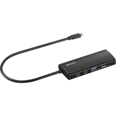 【LUD-U3-CGHDBK】BUFFALO Type-C接続 ドッキングステーション PD対応 HDMI出力 ブラック