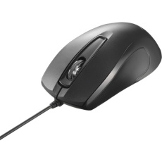 【BSMBU2BKZ】BUFFALO 3ボタン 有線 BlueLED 高耐久 法人向け マウス ブラック