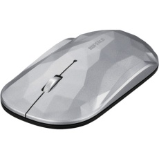 【BSMBB330GSV】BUFFALO 薄型 3ボタン Bluetooth BlueLEDマウス ジオメトリー シルバー