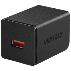 【BSMPA2402P1BK】BUFFALO 2.4A USB急速充電器 AutoPowerSelect機能搭載 1ポートタイプ 自動判別USBx1 ブラック