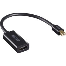 【BMDPHDBK】BUFFALO miniDisplayPort-HDMI変換アダプタ ブラック