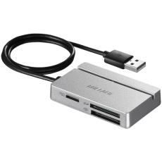 【BSCR100U2SV】BUFFALO USB2.0 マルチカードリーダー/ライター スタンダードモデル シルバー