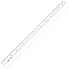 【A-2536】共栄プラスチック メタクリル直線定規 36cm