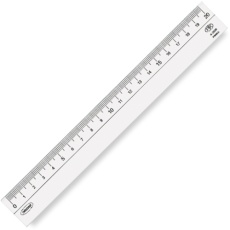 【A-2020】共栄プラスチック メタクリル直線定規 20cm