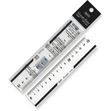 【G-315】共栄プラスチック グランデ直線定規 15cm