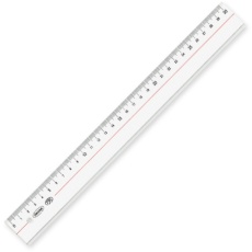 【A-3030】共栄プラスチック メタクリル直線定規 30cm