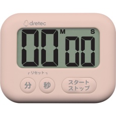 【T-614PK】dretec 大画面タイマー「シャボン」 ピンク
