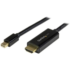 【MDP2HDMM1MB】StarTech ディスプレイ変換ケーブル/mDP 1.2 - HDMI 1.4/1m/4K30Hz/BK