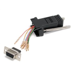 【GC98FF】StarTech シリアルケーブル/アダプター/DB9 - RJ45ポート変換/メス・メス