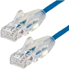【N6PAT50CMBLS】StarTech カテゴリ6(CAT6)LANケーブル/50cm/ブルー/極細 ツメ折れ防止
