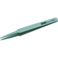 【231】アネックス プラスチックピンセット 先丸型 120mm