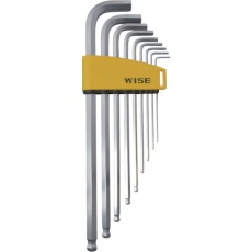 【WLB330N-9S】WISE 硬質ボールポイント六角棒レンチ ロング 9本組